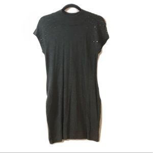 Gray Sweater Midi Dress